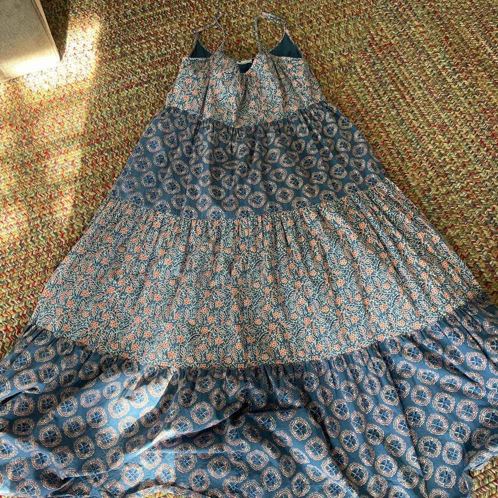 Roller Rabbit Blue Cotton Fabric - Picture 2 of 5